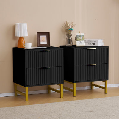 Ashanee 50cm W Particle Board Bedside Table