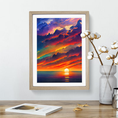 Resplendent Ocean Sunset - Framed Print
