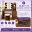 Meuble-lavabo avec miroir cannelé à DEL Maryanna-2135504031