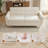 66" Square Arm Loveseat, Mid-Century Modern Chenille Couch with Reinforced Iron Frame for Living Room, Easy Assembly-1835513772