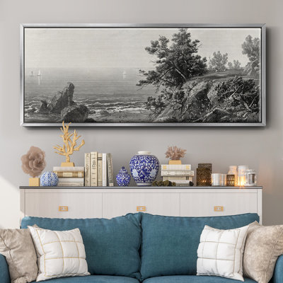 On the Beverly Coast, Massachusetts- Framed Canvas