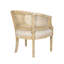Chaise d'appoint en bois d'hévéa beige naturel-93363568