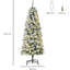 Lighted Artificial Pine Christmas Tree-1237803780