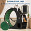roue de chat pour chats d'intérieur 6-en-1, grand tapis d'exercice pour chat avec bols et poteau à griffes pour la forme physique noir-1288383567