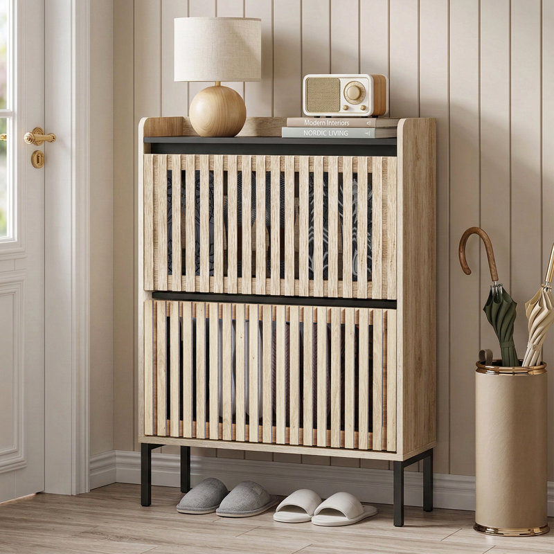 16 Pair Shoe Storage Cabinet