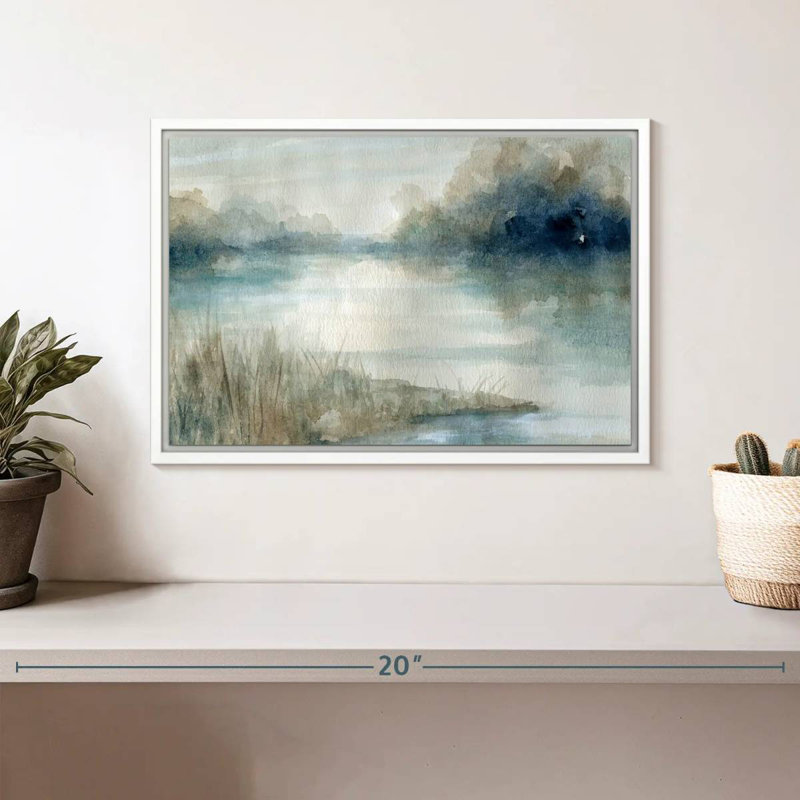 Still Still Waters, Cadre flottant blanc, 13 po x 9 po