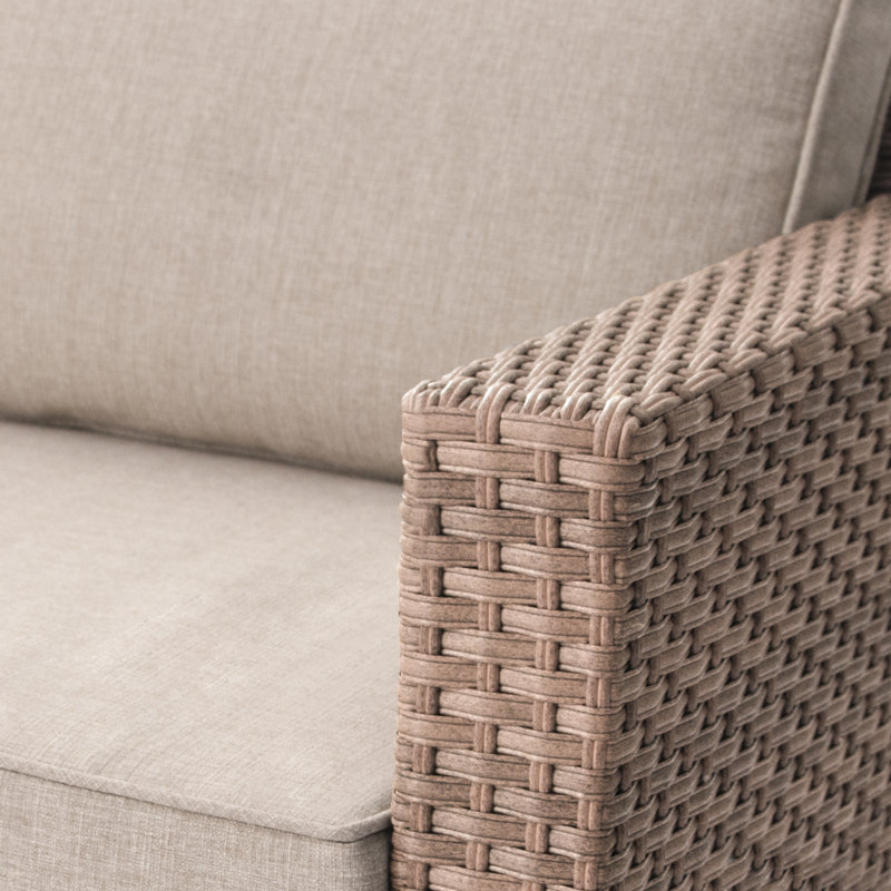Amberson 12 Piece Rattan Sectional Seating Group with Cushions
