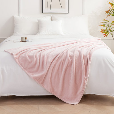 Ultra Soft All-Season Reversible Fleece Blanket - Basics by Wayfair™