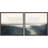 Mountains And Rivers " Navy Gray River Abstract Landscape " 2 Piece Art-97923467-97923466