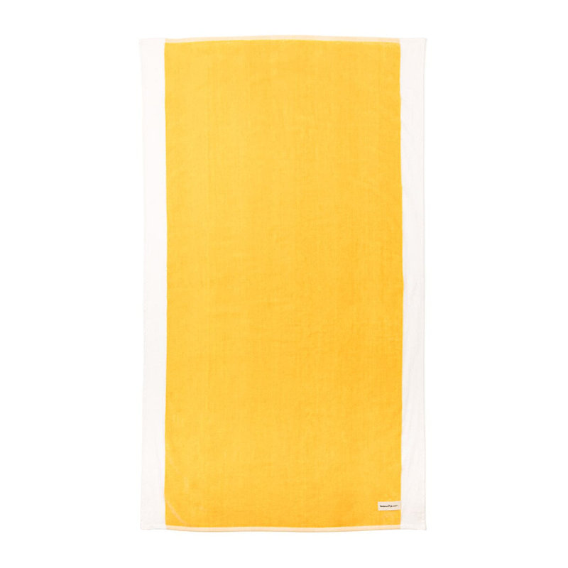 The Beach Towel, Yellow/White