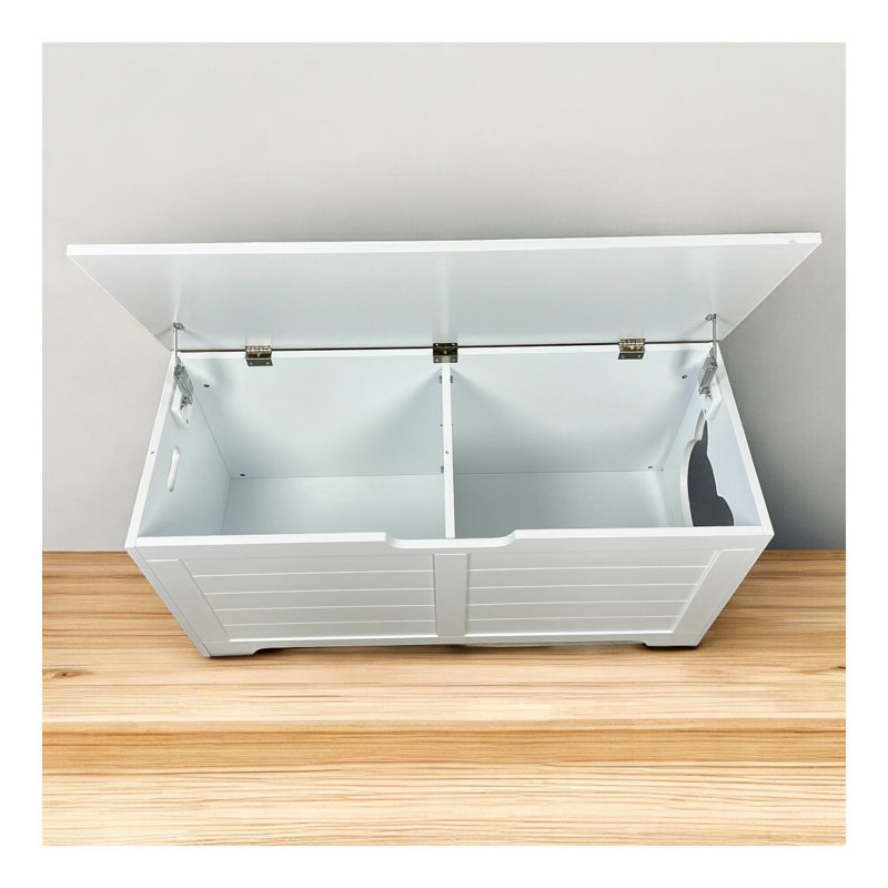 Meuble de 39,4 po pour bac à litière ouvert, salle de bain pour chat, couvercle de litière caché, armoire pour grand chat, bacs à litière à l'épreuve des chiens, bac à litière dissimulé, maisonnette pour chat, blanc