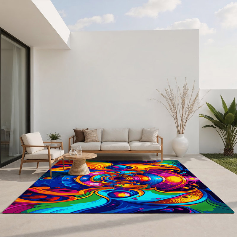 Tapis intérieur et extérieur Visionary Surge, Rectangle 1 pi 6 po x 2 pi 6 po