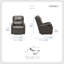 Norihisa 30" Modern & Contemporary Faux Leather Reclining Chair with Tab Pull Recline, Pocket Coil Seating & Solid Wood Frame-715619818