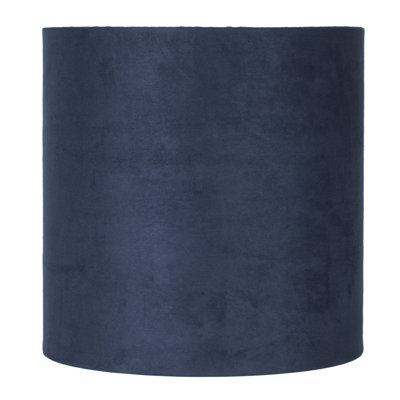 Abat-jour tambour en faux cuir Ganya Classic