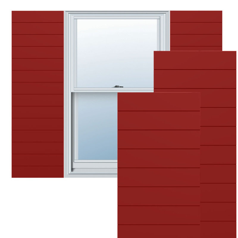 Volets à fixation fixe en PVC True Fit, Sans finition, 15'', 27''