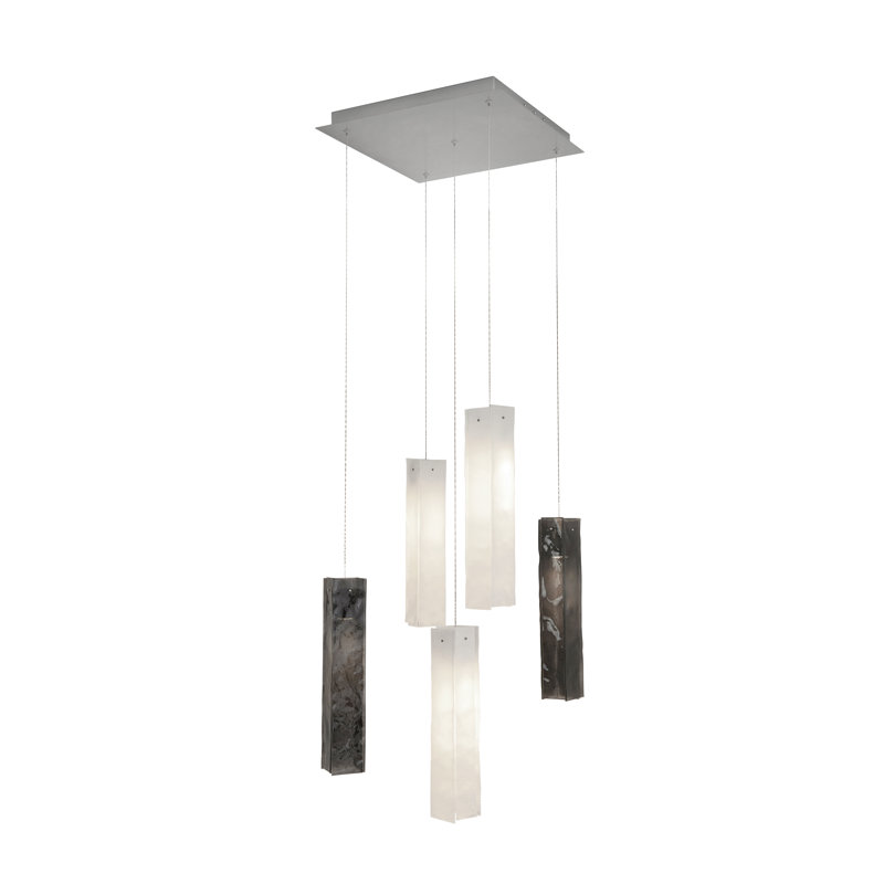 5 - Light Pendant, White/Black