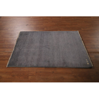 Tapis gris / bleu Gabbeh