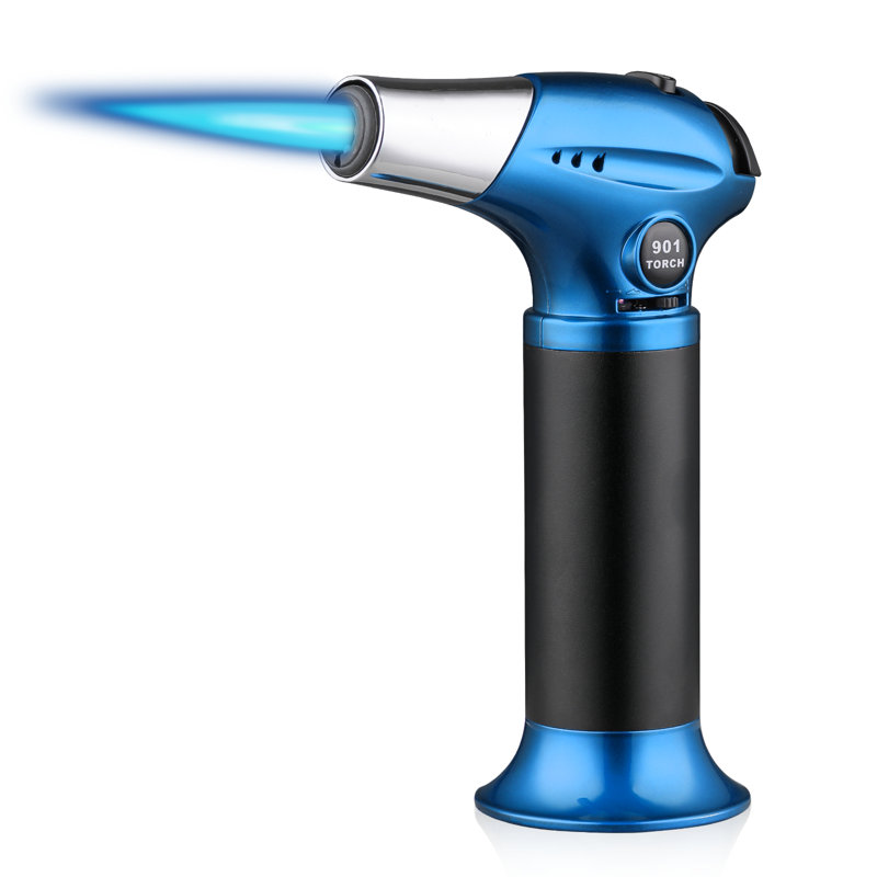 BBQ Torch Handheld Butane Torch For Welding, Cooking, Barbecue, Baking, Blue