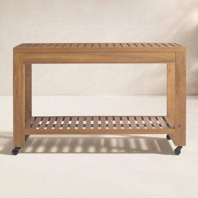 Adagio Solid Teak Bar Cart