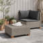  Rattan Lounge Set with Cushions GENDT 2 Piece Natural Rattan Patio Foam-1972702021