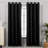 Deconovo Silver Diamond Pattern Curtain Pair-78279282-78279277