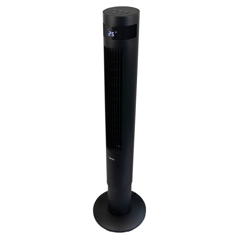 Igenix 43 Inch Digital Tower Fan White, Black, 90cm H x 30cm W x 30cm D