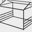 Metal house-shaped platform bed, black, extra-large-121069851