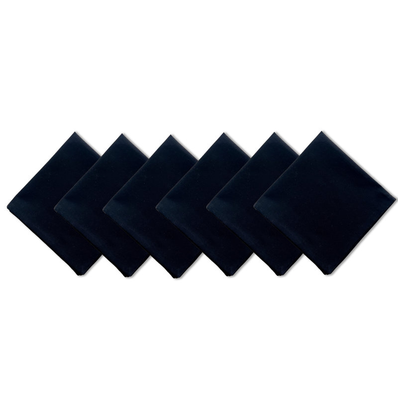 Cotton Square Napkin, Black