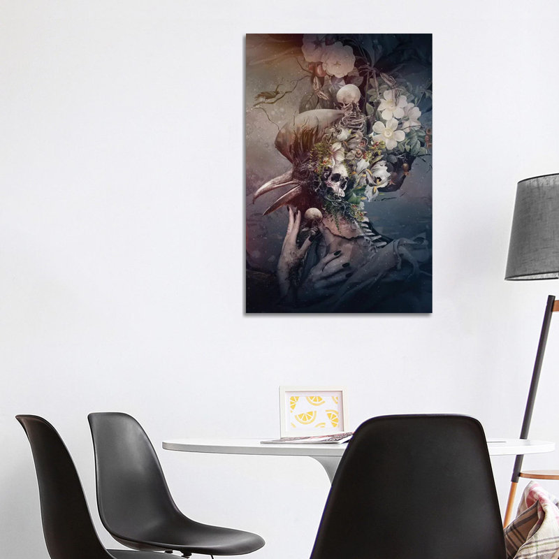 Raven Iii by Riza Peker - Wrapped Canvas Gallery-Wrapped Canvas Giclée, 101.6 cm H x 66.04 cm W x 3.175 cm D