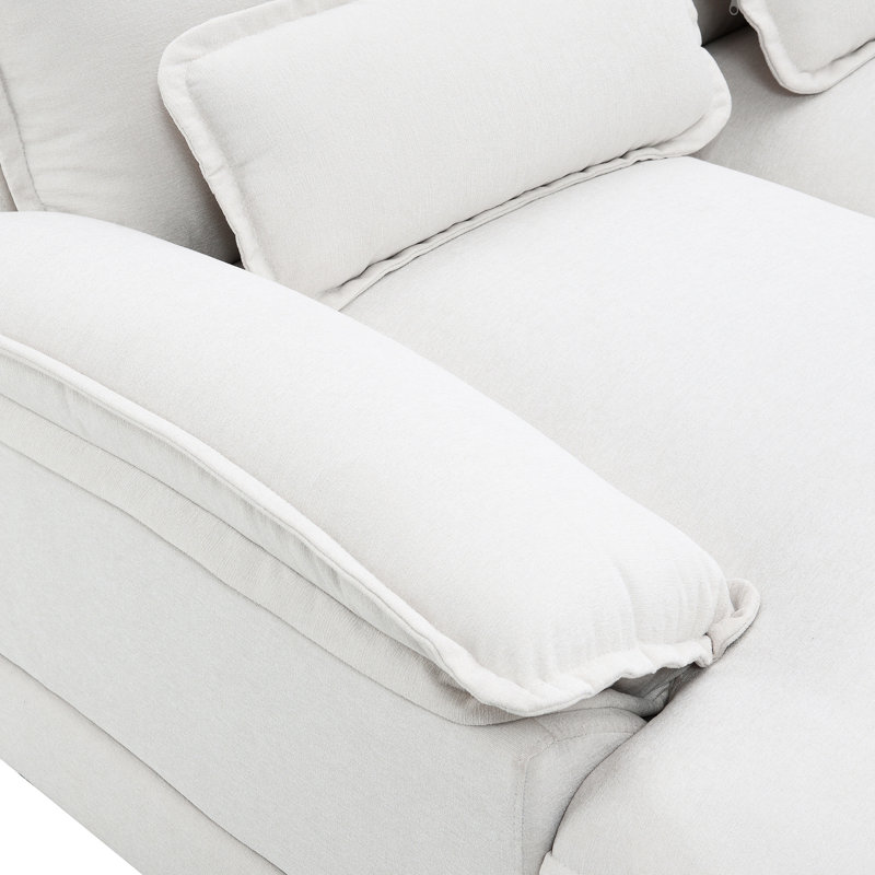 6 sièges avec méridienne double et coussins