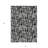 3' X 5' Black Abstract Washable Indoor Outdoor Area Rug