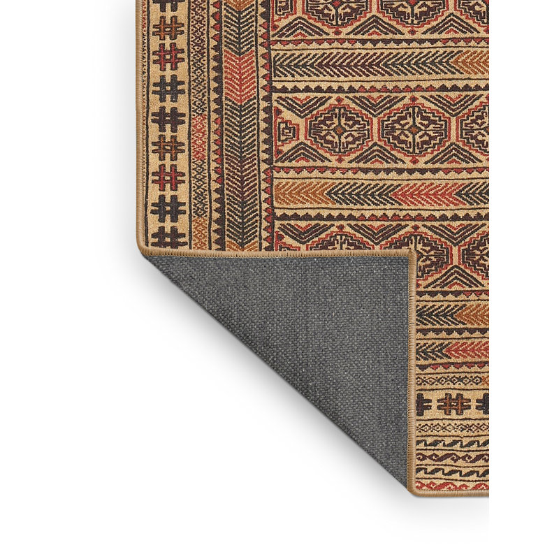 Tapis beige Southwestern, Rectangle 5 pi x 8 pi