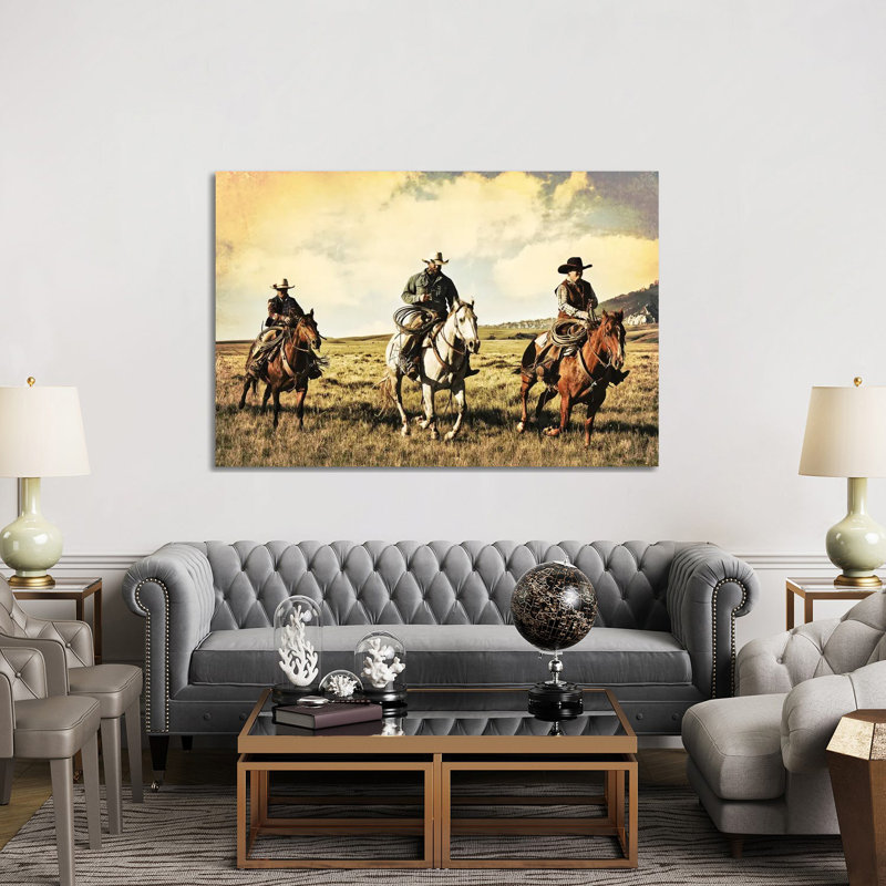 A Race For Home by Rhonda Thompson - Wrapped Canvas Print