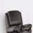 Black Transitional Manual Recliner - Pillow Arms, Welt Trim