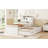 Twin Size Wooden Led Platform Bed With Trundle, With Storage Headboard, With Drawers-2076392681