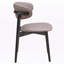 Chaise d'appoint en microfibre polie et finition noire Haze (ensemble de 2)