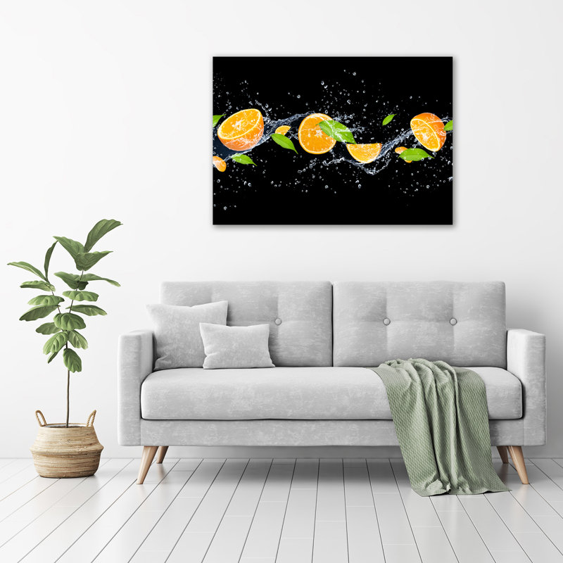 Oranges And Water - Wrapped Canvas Print