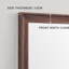 Miroir pleine longueur 70 po x 31 po avec cadre en bois classique