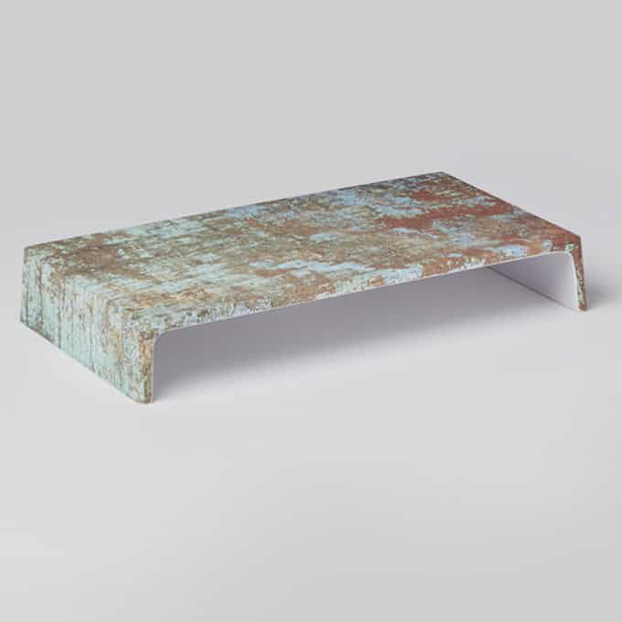 Reclaimed Wood and Melamine Rectangular Tiered Food Display Riser