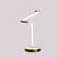 Lampe de table à conduit en tube spiralé 19 po blanc mat Curvilinear