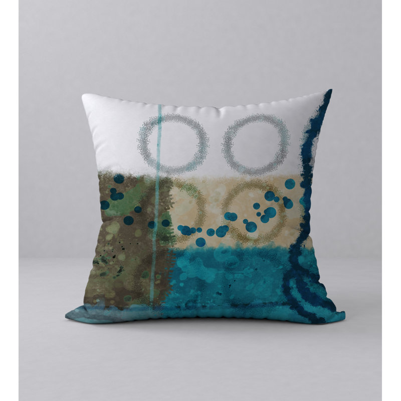 Coussin décoratif carrée effervescente favorite, 18 po x 18 po
