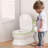 2-In-1 Toddler Potty Training Toilet - Larger Potty Chair And Removable Training Seat With Realistic Flush Sounds, Flip-Up Toilet Seat, Storage Bin And Toilet Paper Holder For Kids 1-3 Years Old, Baby Items-117454698