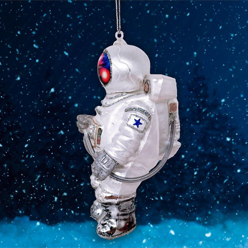 Ornement de Noël en verre Herik Astronaut