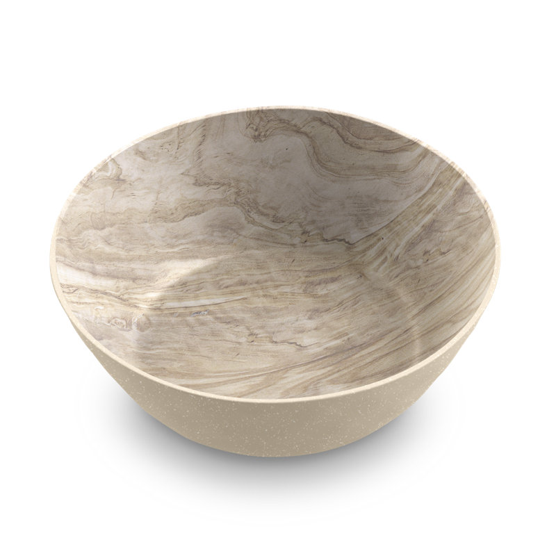 Baccus Faux Real Desert Wood Low Bowl, 19cm, 1240 ml