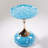 Modern Metal Round Tray Side Table With Pedestal Base-1341089574