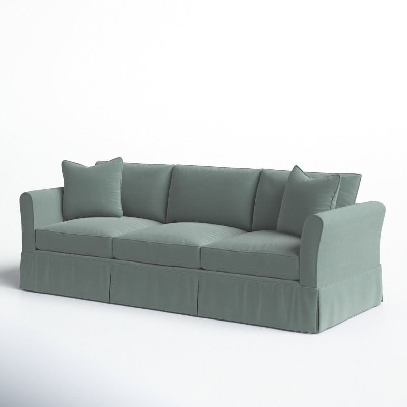 Shelby Upholstered 82'' Sofa, Canvas Spa Sunbrella® Canvas