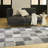 Ebern Designs Reimann Grey Black Modern Indoor Rug-1222057076
