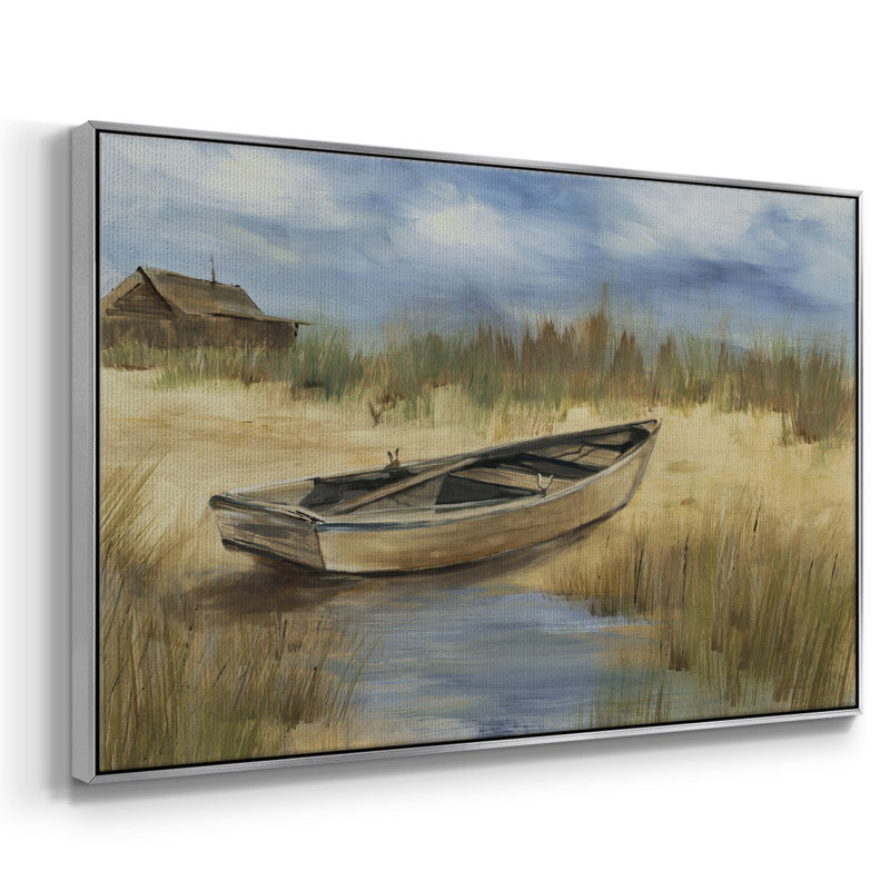 Fisherman's Friend - Reproduction sur toile avec cadre flottant, Argenté, H 25 po x l 37 po x P 2 po