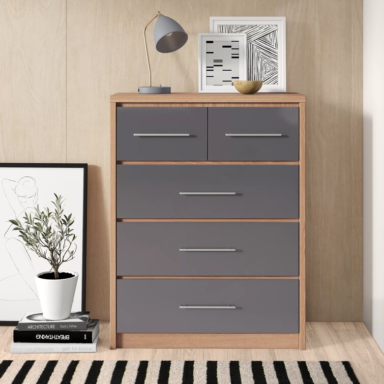 Zipcode Design Louisa 5 Drawer Chest Of Drawers & Reviews | Wayfair.co.uk