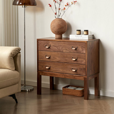 Walnut Colored Antique Style Accent Chest